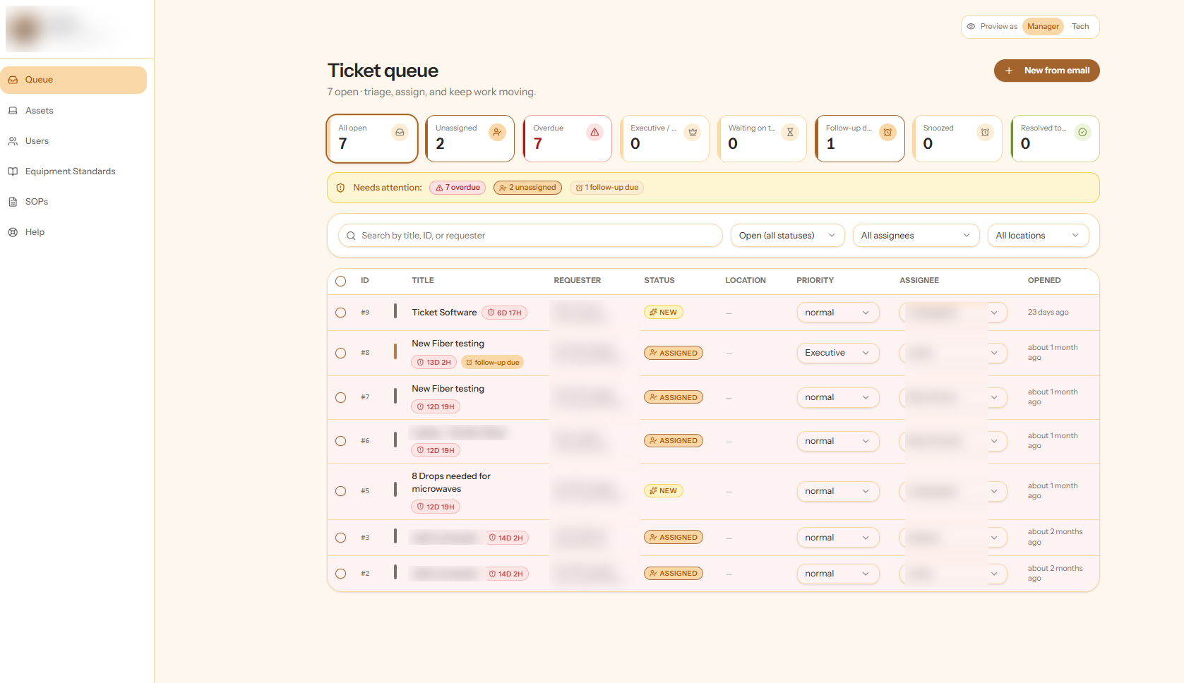 Help Desk Hero — IT assets & tickets interface